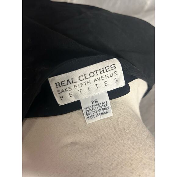 Skas Fifth Avenue Petite Collection- Black 71%Triacetate Blend Top and Pants Set - Picture 5 of 9